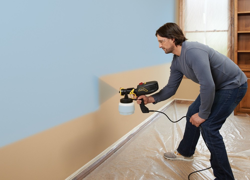 HVLP Paint Sprayer Flexible for Unthinned Latex Includes Nozzle Multi-Colored