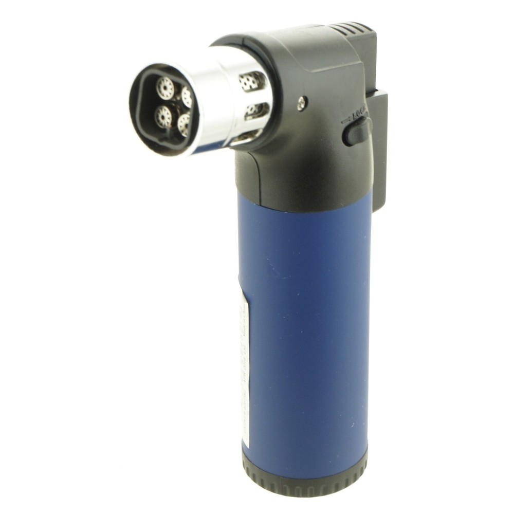 3 Pack Jumbo Quad Jet Flame Torch Gun Lighter Refillable Lockable gift Windproof