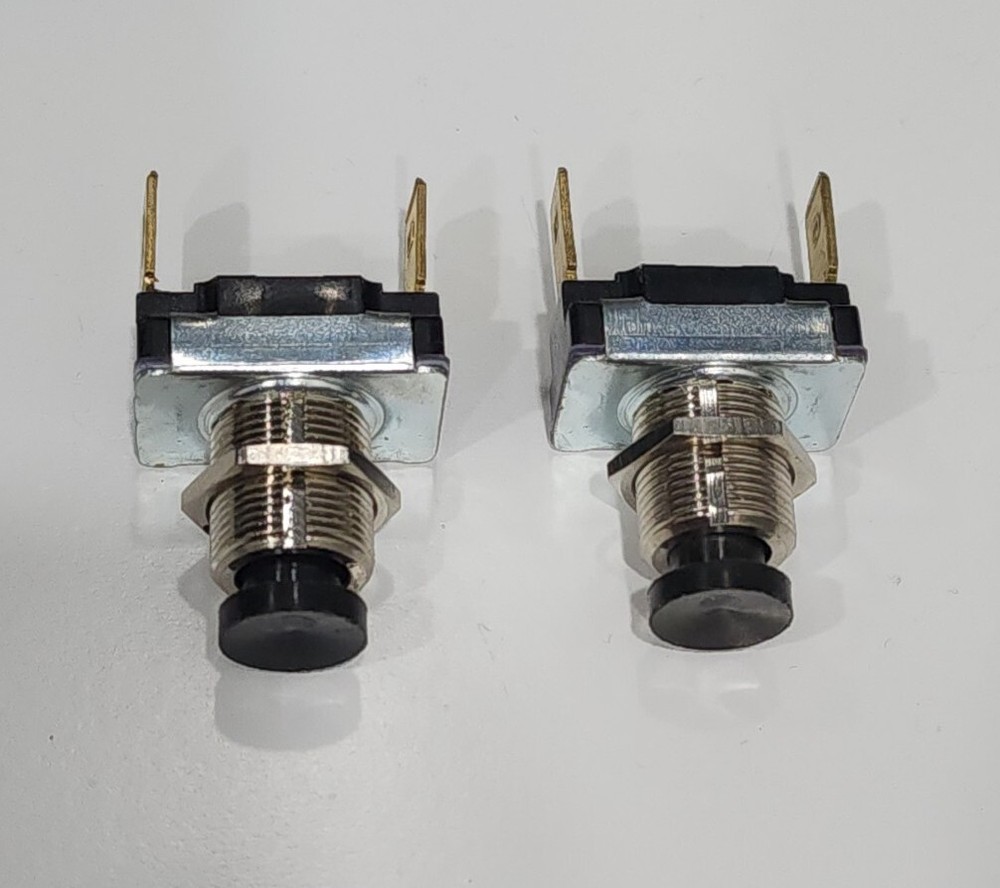 2 pcs Momentary Push Button Horn Switch Black