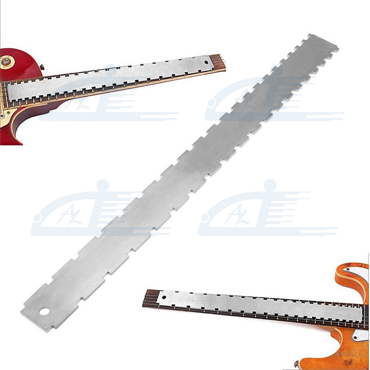 Designed Guitar Neck Notched Straight Edge And Fret Rocker Luthier Tools Kit Set