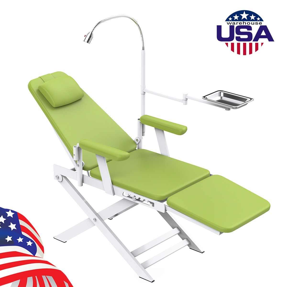 Portable Dental Mobile Delivery Unit System with Air Compressor 4Hole /Chair