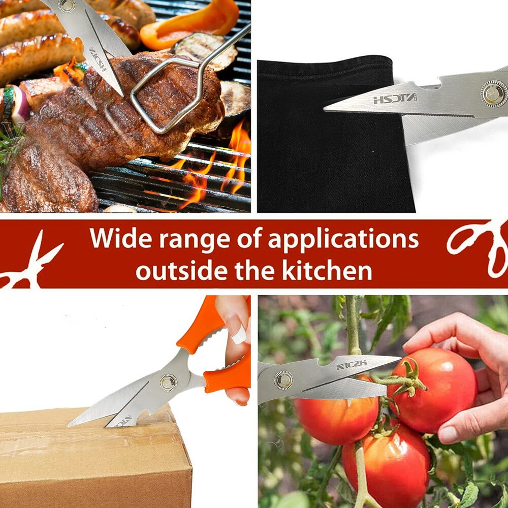 Kitchen Shears, Multi-function Heavy Duty Dishwasher Safe Poultry Shears, Foo...