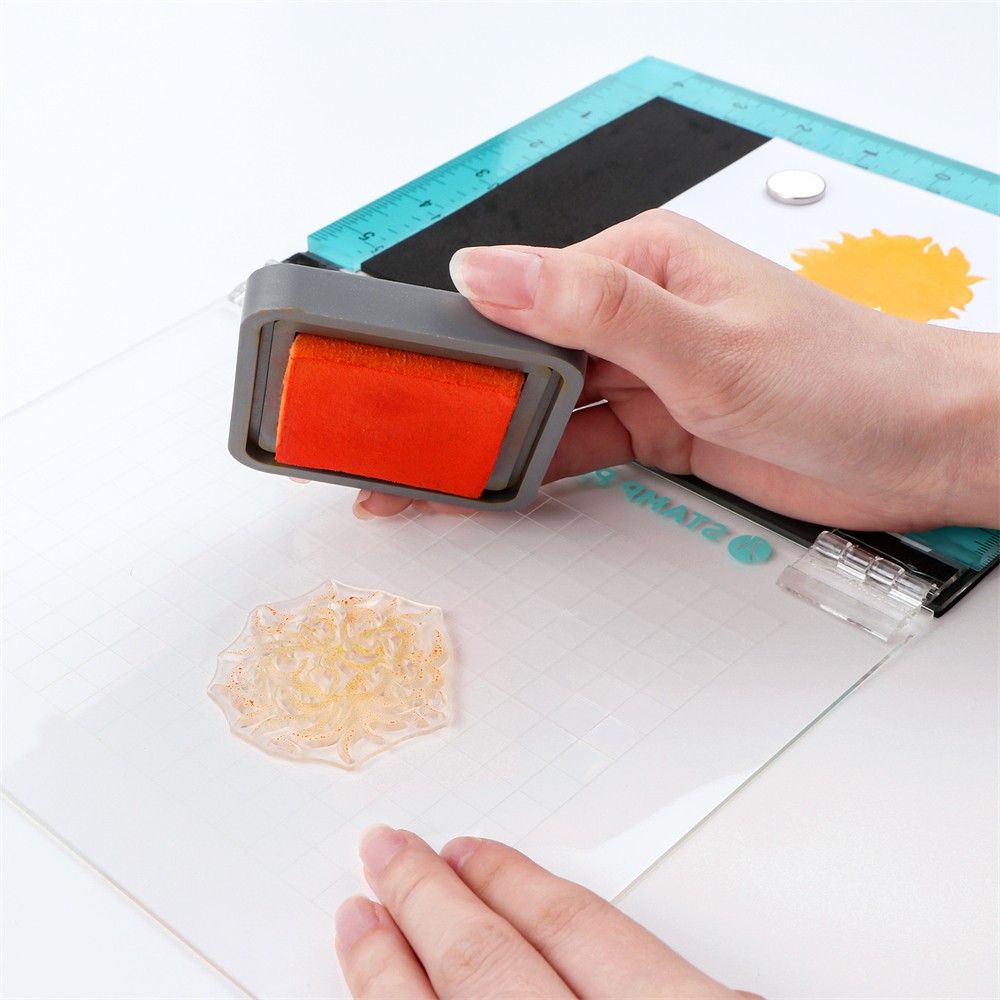 Stamping Tool Hinged Stamping Platform Stamp Positioner For Clear Stamps Craft