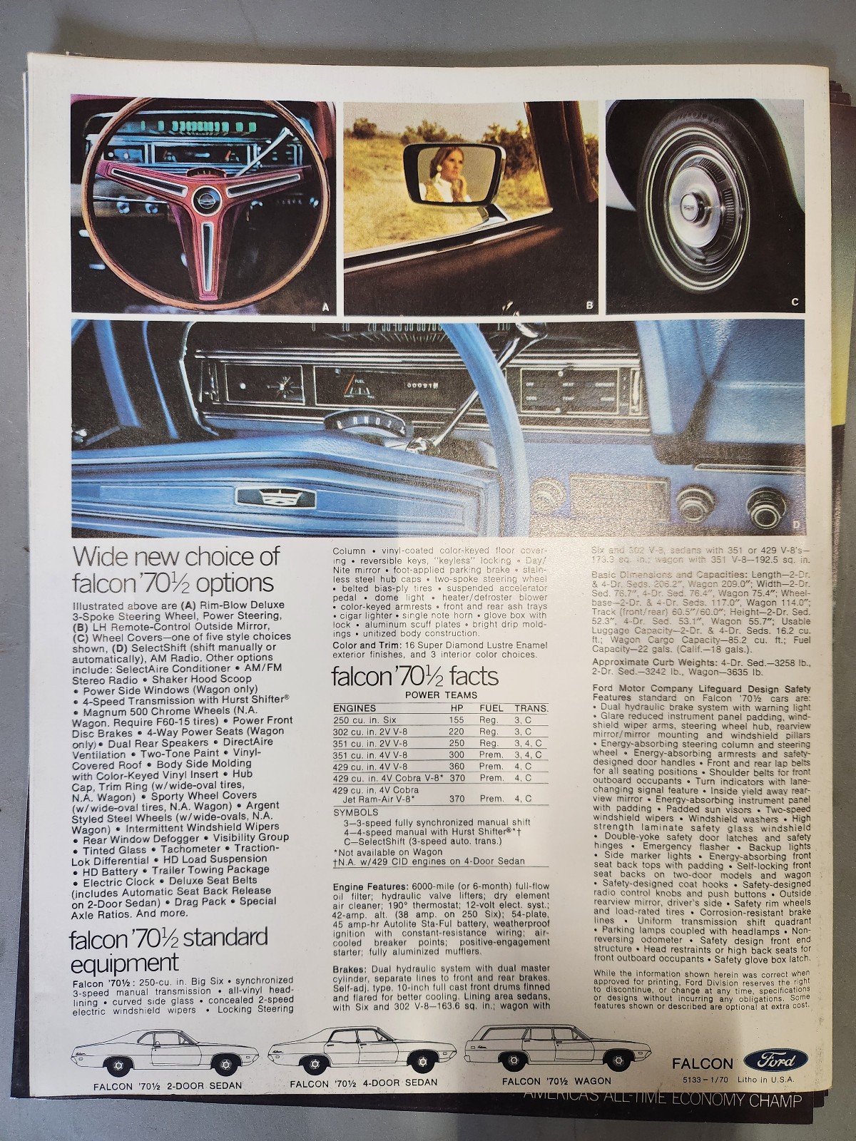 1970 1/2 Ford Falcon Sales Brochure