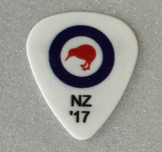 Ace Frehley Richie Scarlett 2017 New Zealand Tour Used Guitar Pick KISS RARE
