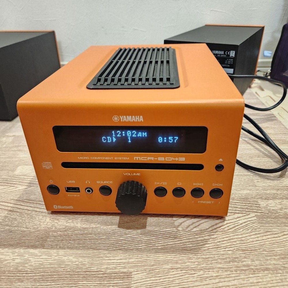 YAMAHA MCR-B043 Orange CD USB Bluetooth Micro Component Stereo System JapanY