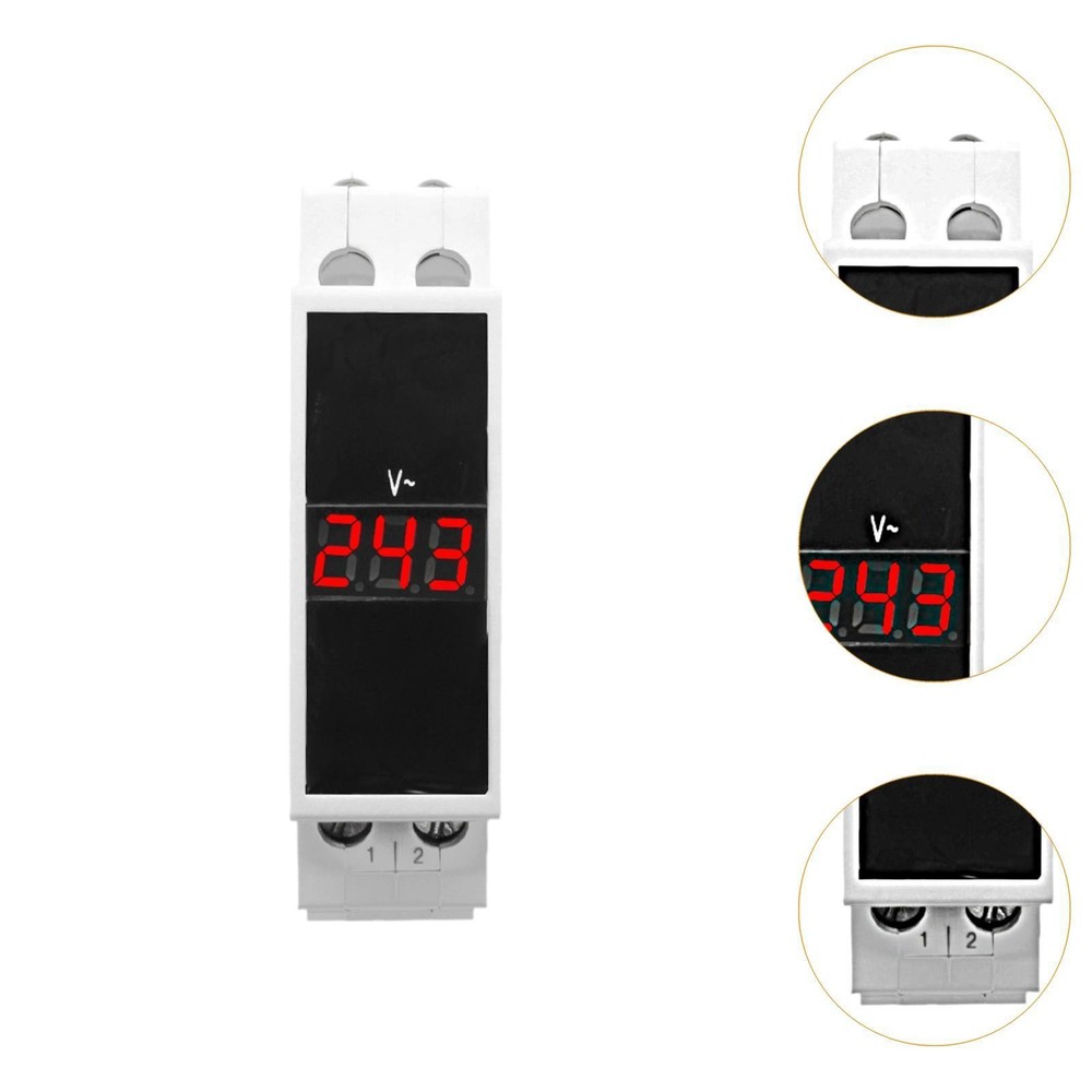 Din Rail Digital Display Voltmeter AC80-500V 50-60Hz Mini