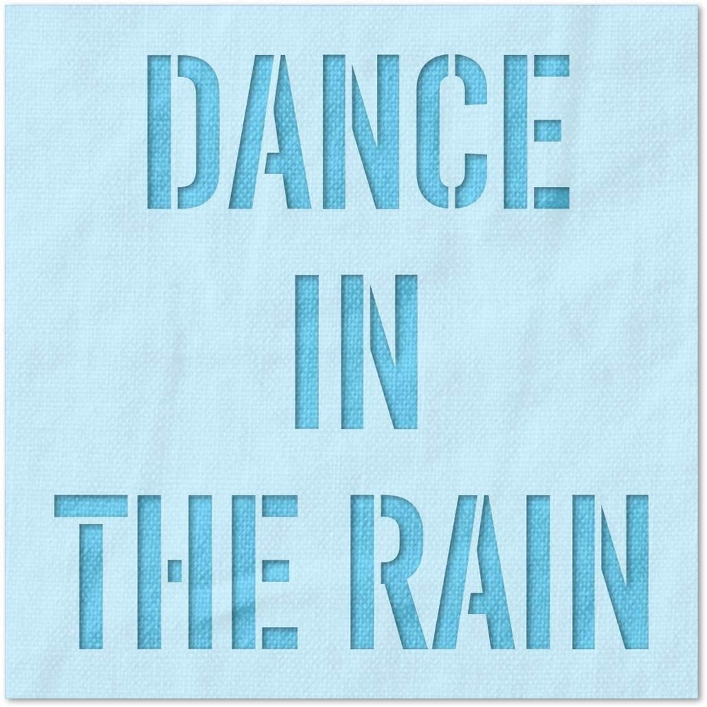 Dance in The Rain Wall Art Reusable Plastic Stencil - StencilAir