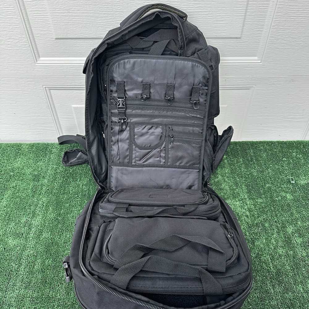 1776 SECOND AMENDMENT RANGEPACK Heavy Duty Black Tactical Backpack Outdoor Bag