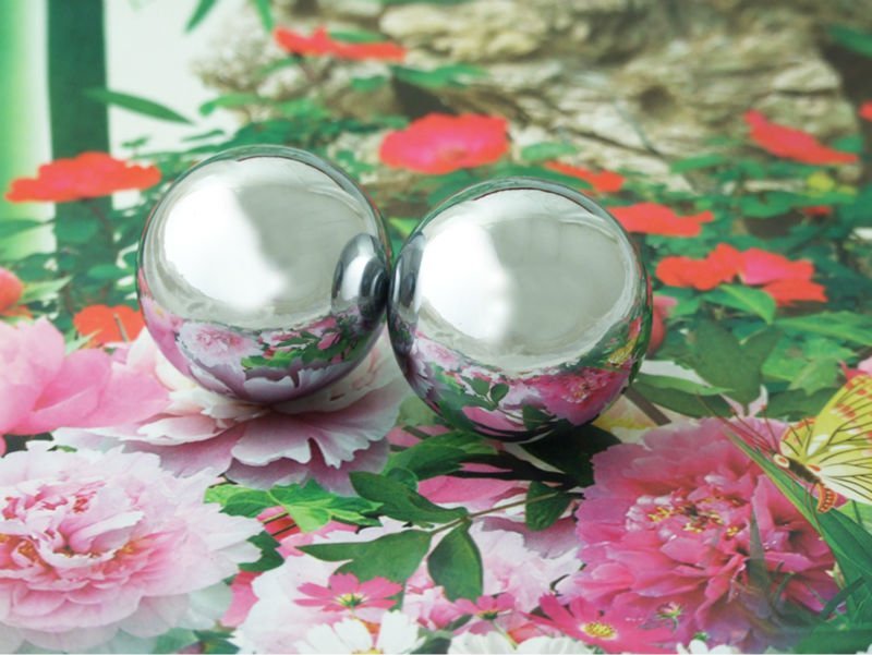 Baoding Balls Solid Stainless Steel 35mm 2pcs For Wrist Strengthening Relaxation