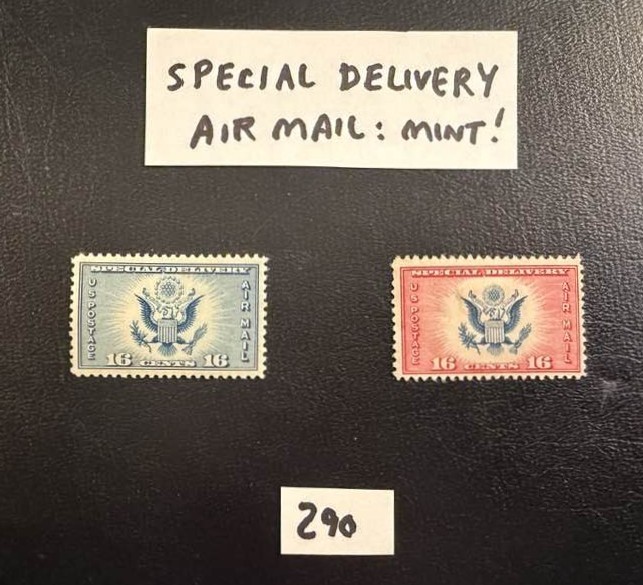 Air Mail Special Delivery Stamps. US Scott # CE1 CE2.  1934 16c.  Mint (Lot 290)