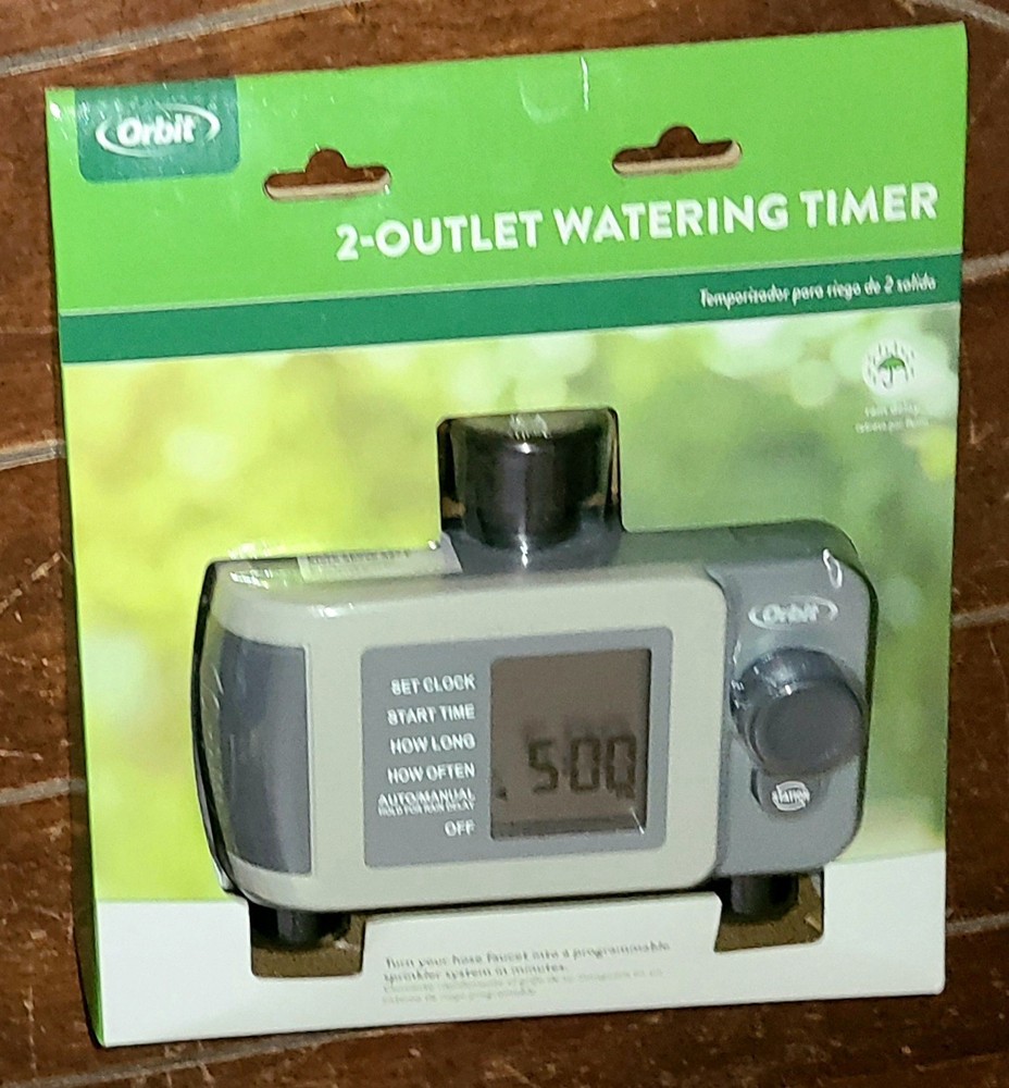 Orbit 2-Outlet Watering Timer *Rain Delay & Interval Programming* #24621-20