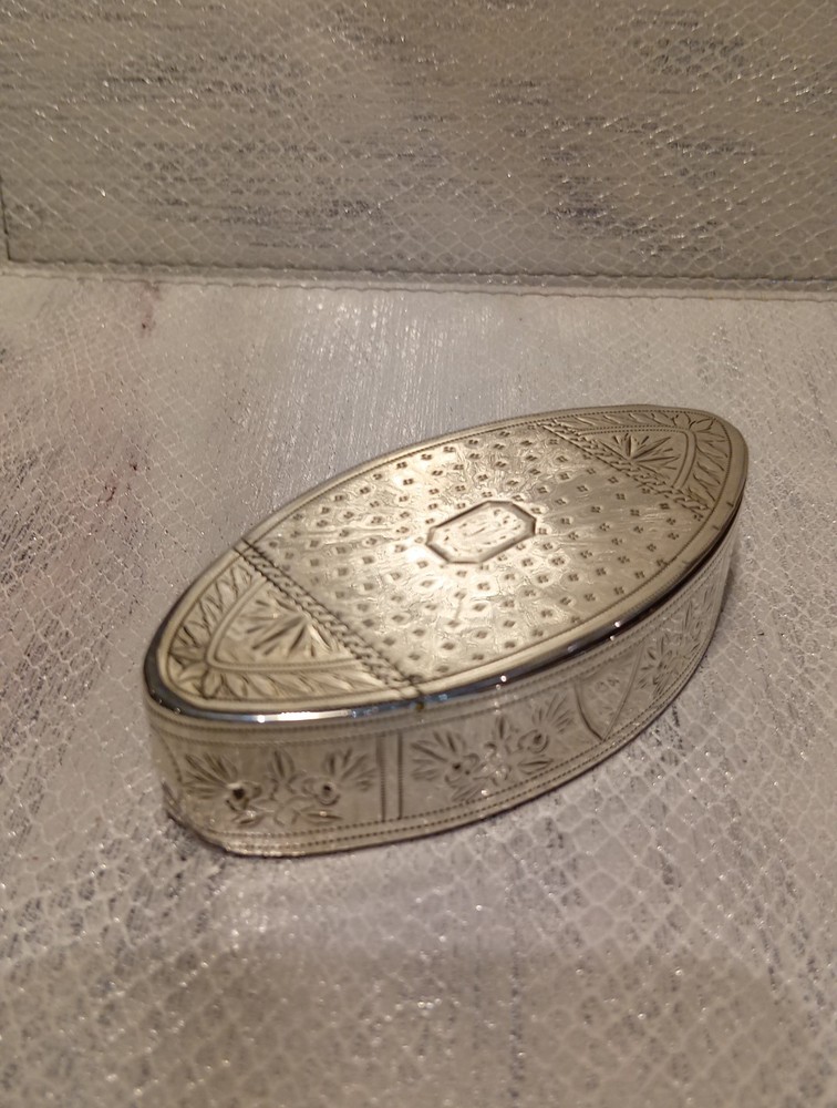 Solid Silver Snuff Box Samuel Pemberton 1792 Birmingham.