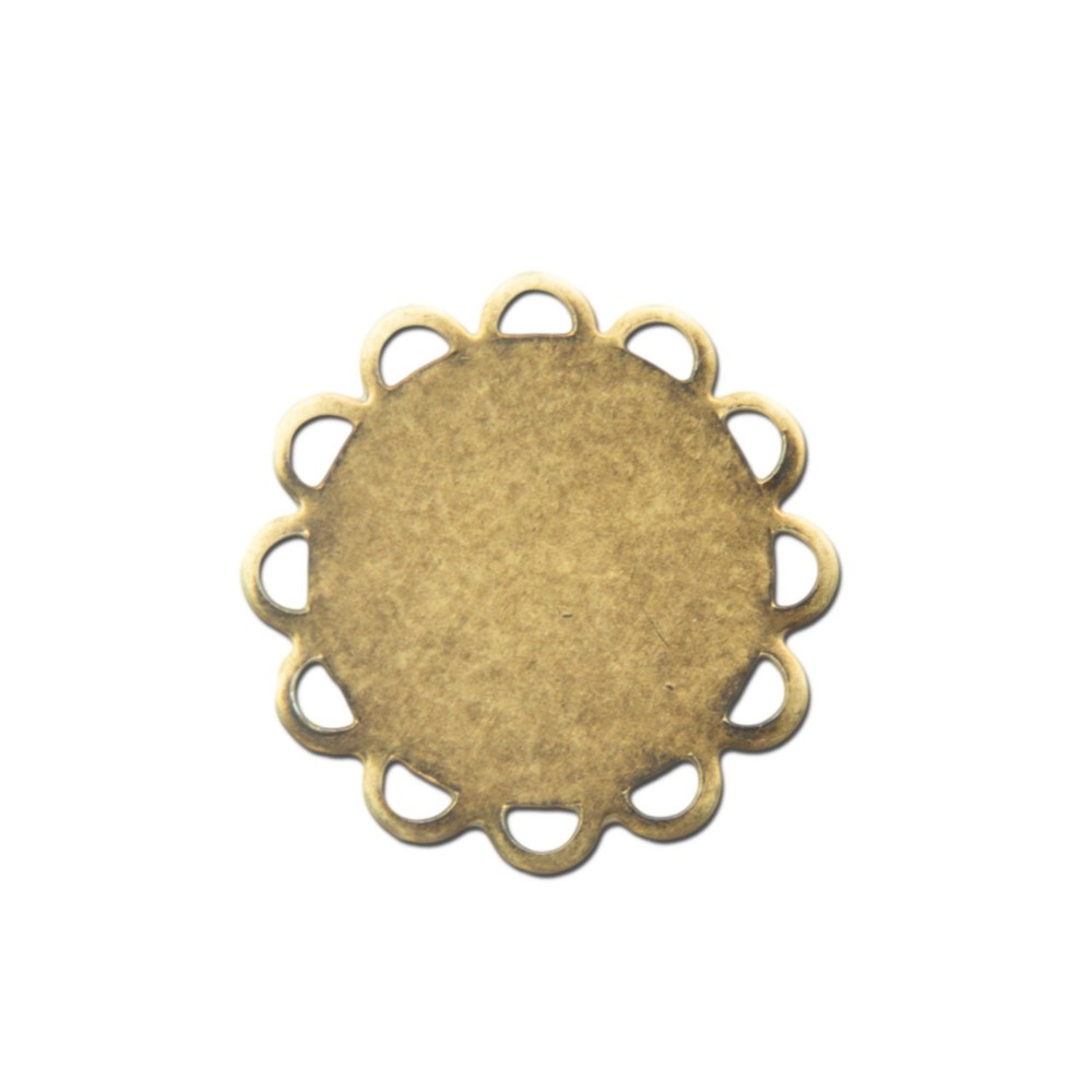 15mm Flat Pad Lace Edge Round Setting (10)