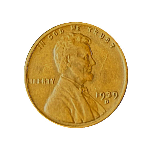 1939-D Lincoln Wheat Penny Cent - G/VG Good or Better Very Nice
