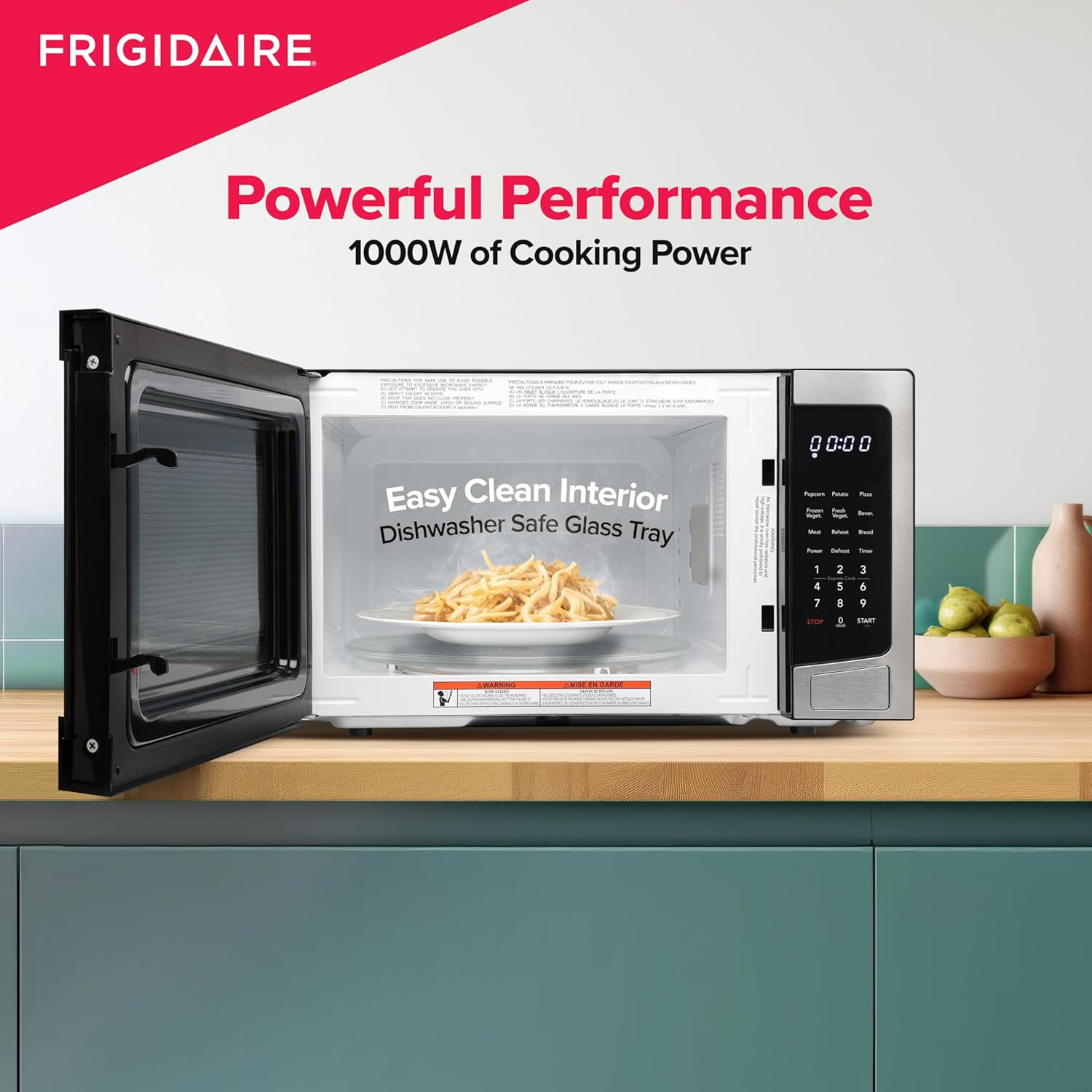 Frigidaire 1.1 Cu. Ft. Stainless Steel Microwave | 1000W Multi-Function