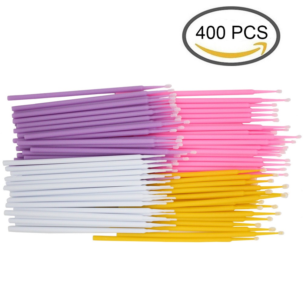 4 Sizes Dental Disposable Micro Applicator Bendable Brush & Makeup Brush