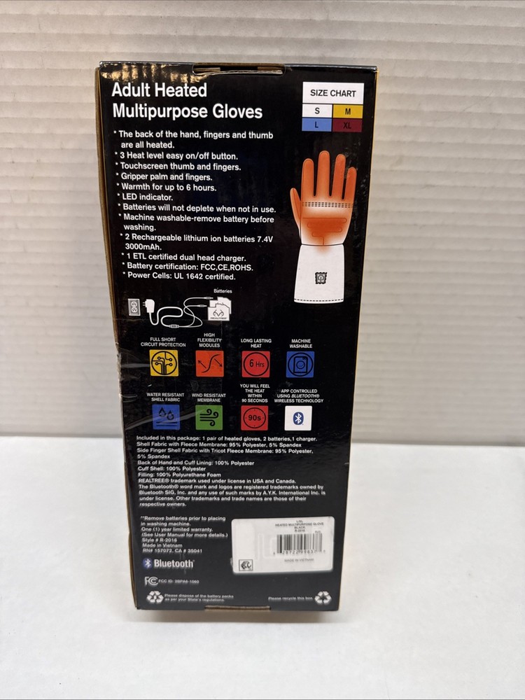 Real tree Heated Multipurpose Gloves L/XL
