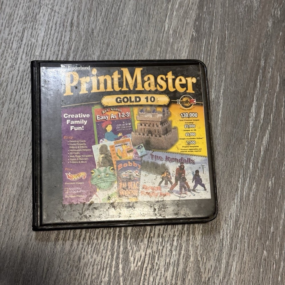 PrintMaster Gold 10 & PrintMaster 7 Deluxe Broderbund Software