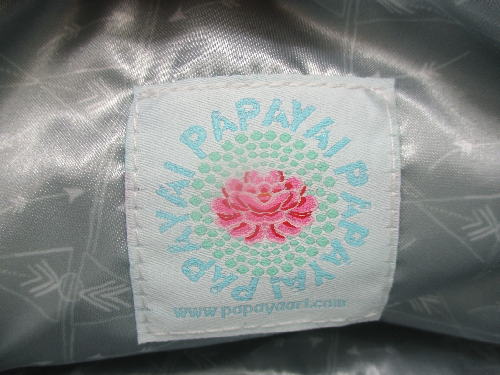 PAPAYA ART POUCH CARRY ALL MAKE UP BAG LIGHT TOMORROW WITH TODAY OWL TAGS TASSEL