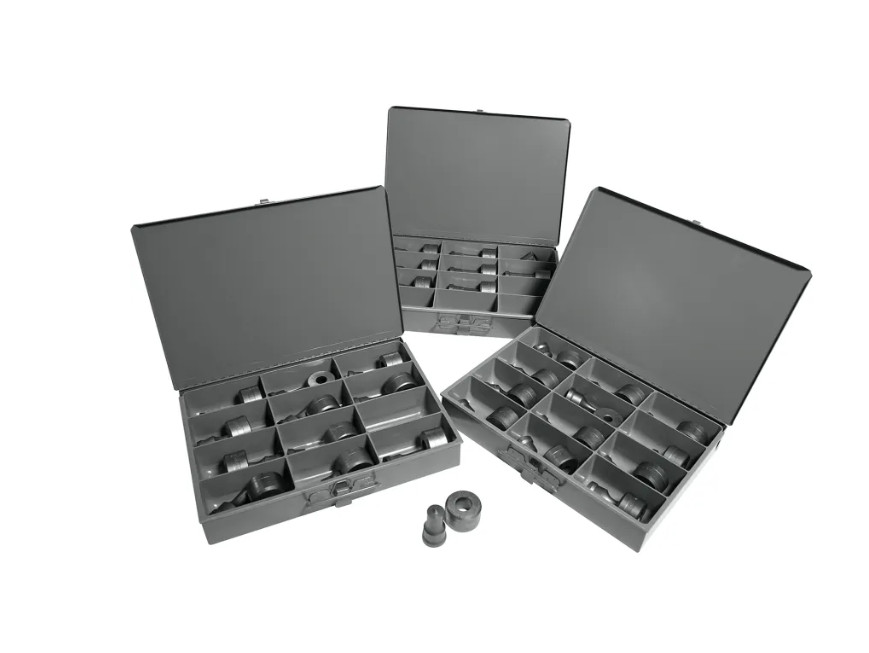 Edwards Round Punch & Die Set with Storage Cases, 32 Piece