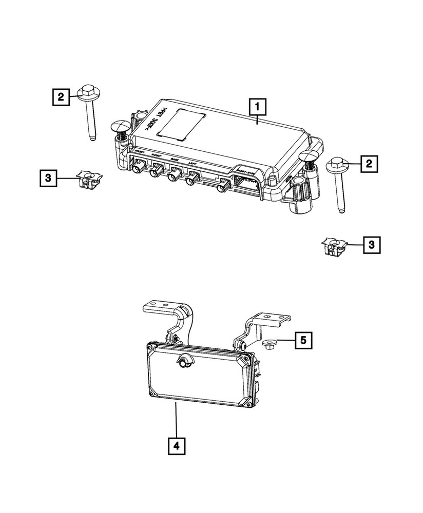 Genuine Mopar Camera Processor Module 68612896AB