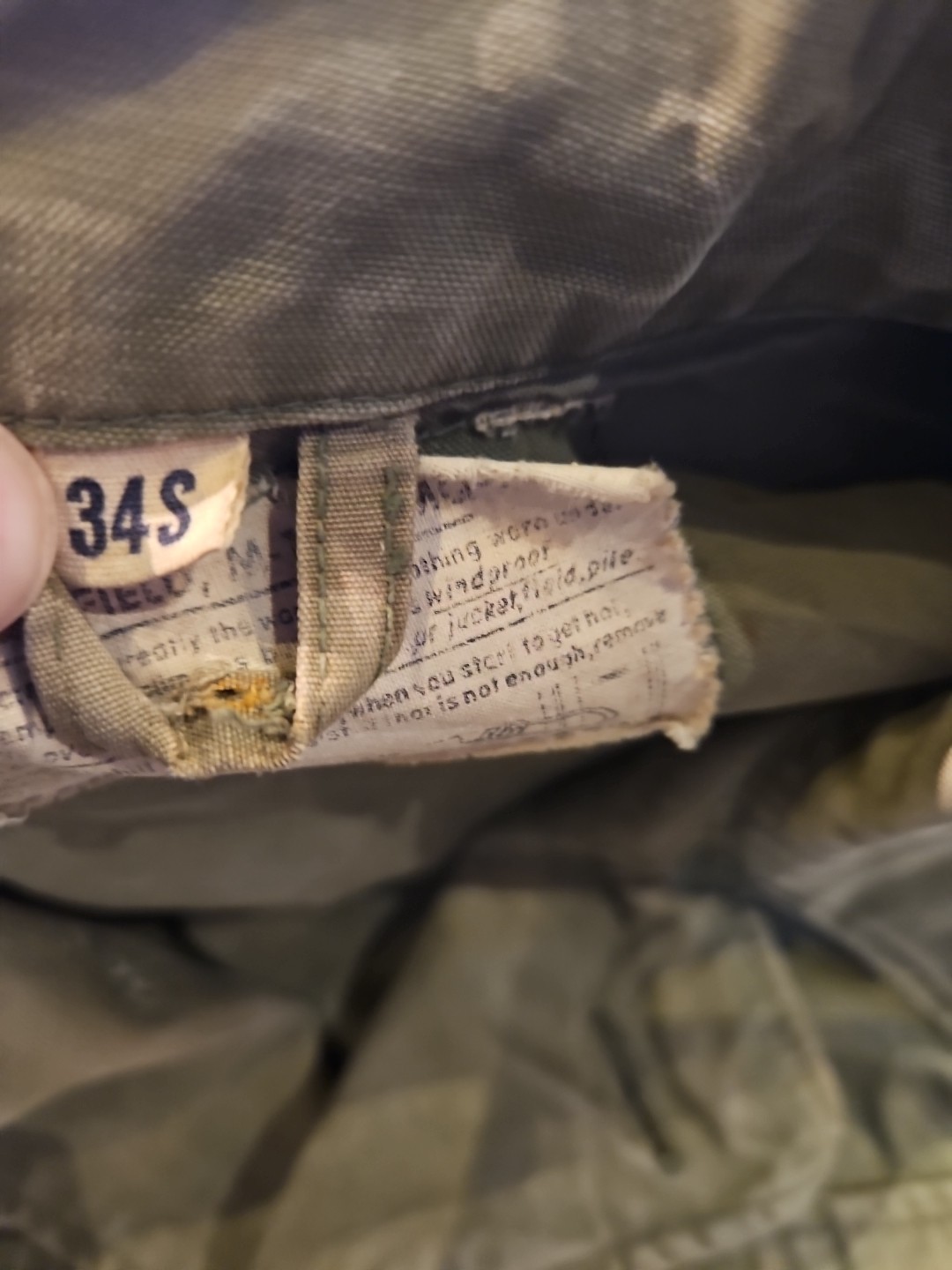 Vtg 40s Named M-43 Field Jacket WW2 US Army Military Hell on Wheels WWII 34s