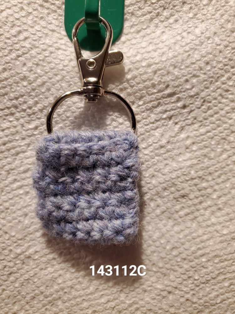 Handmade Crochet Clip-on Quarter Keeper - Square