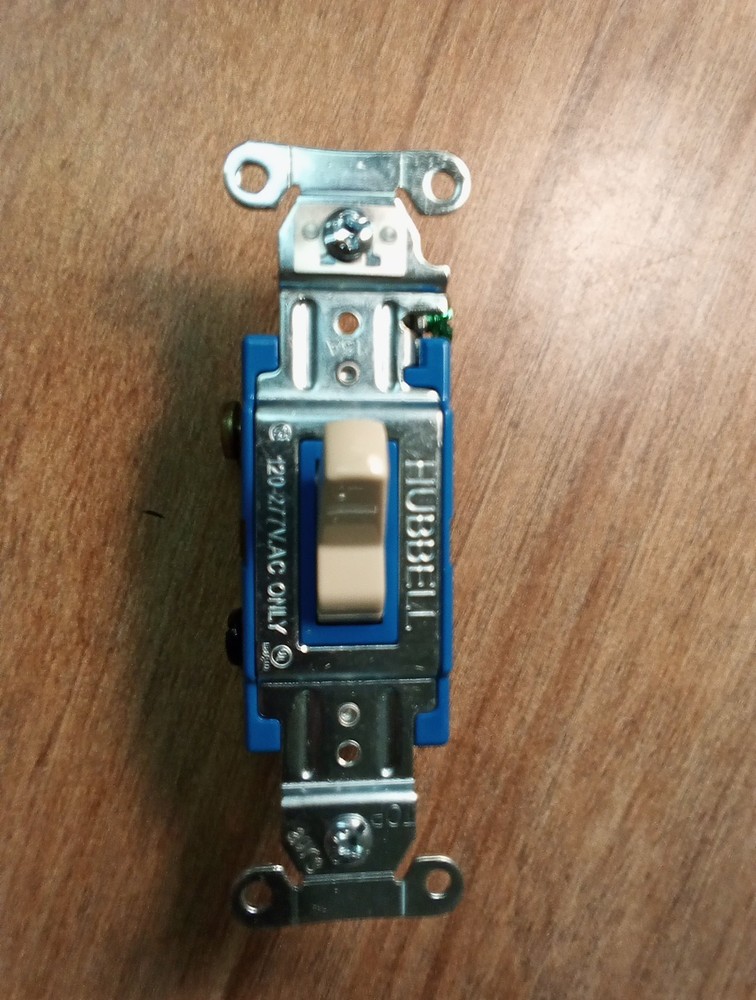 Hubbell Toggle Switch 50282376 Beige Switch