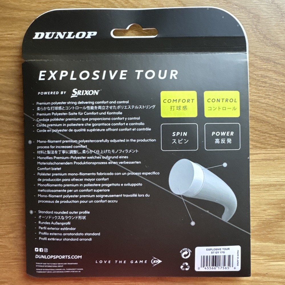 Dunlop Explosive Tour 17g Tennis String Set