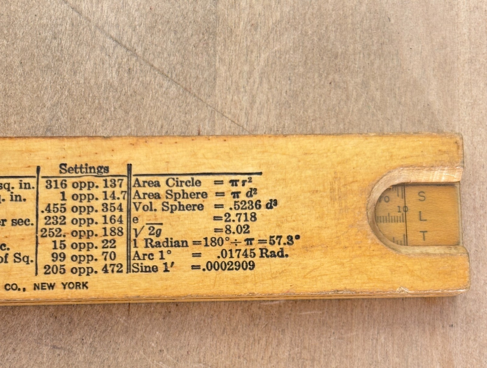 Vintage 1920s K & E Beginners Slide Rule 4058c Keuffel & Esser Wood