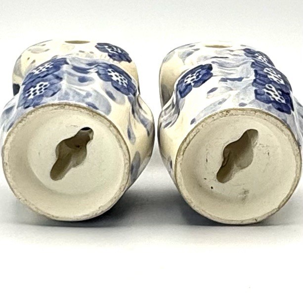Ceramic Door Knobs Drawer Pulls Blue White Floral