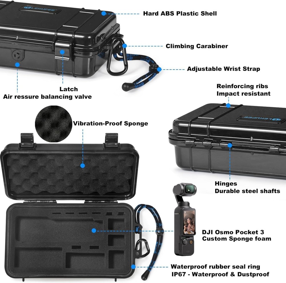 Lightweight Waterproof Case for DJI Pocket 3