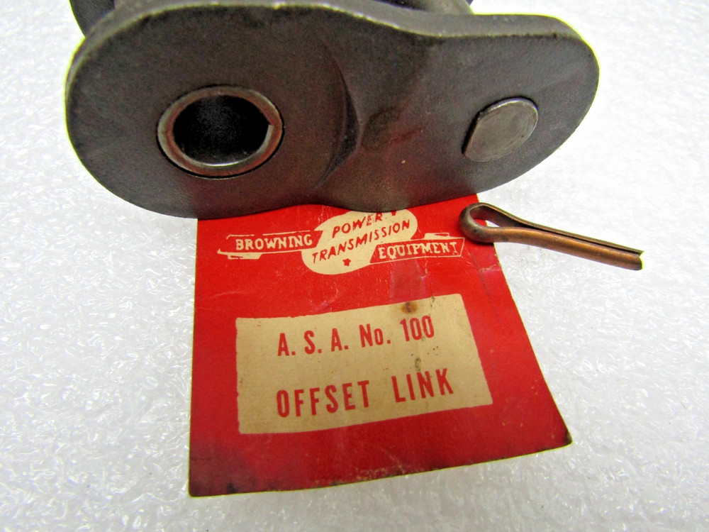 Browning #100-1 Roller Chain Offset Link Half Link