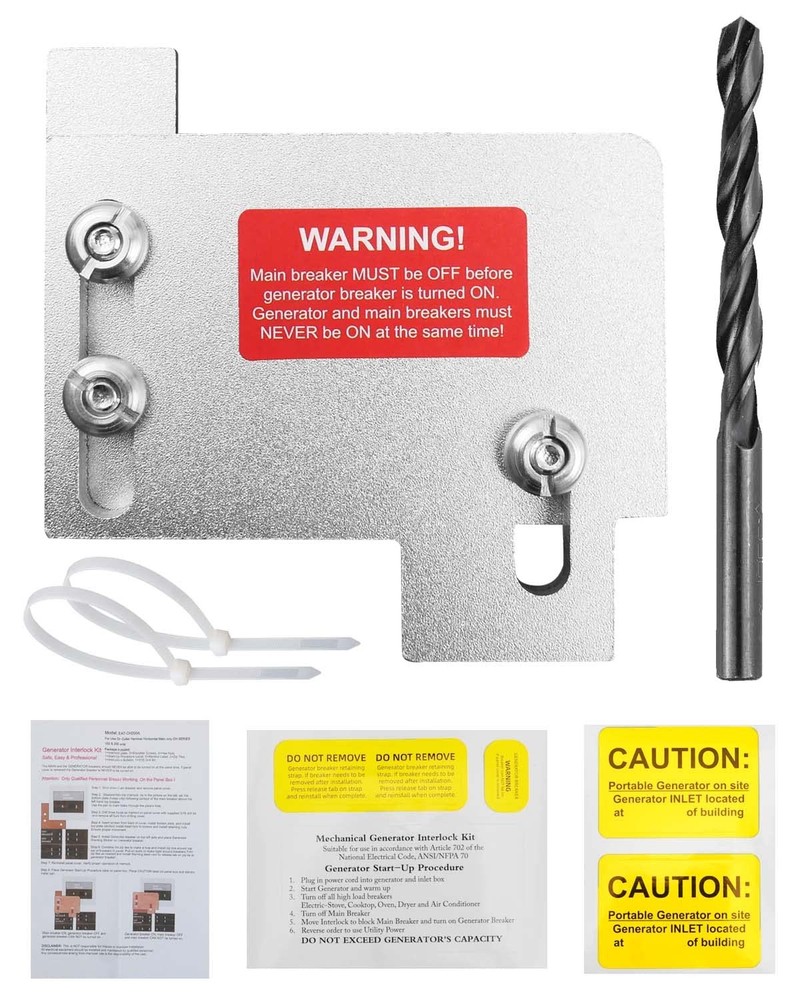 Generator Interlock Kit Compatible with Horizontal Main Cutler Hammer CH Seri...