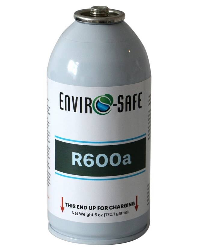 Enviro-Safe R-600a Refrigerant Inverted Piercing 6 oz 12 Cans #8070