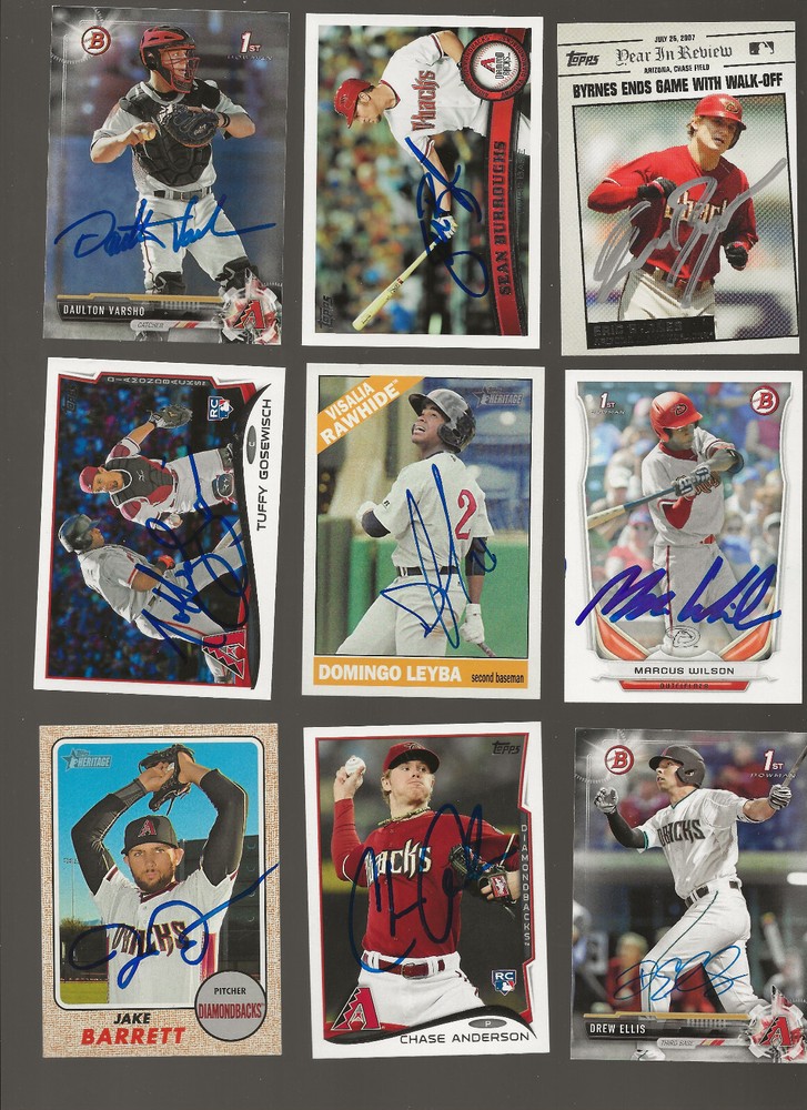 2014 Bowman Marcus WIlson Diamondbacks Autograph