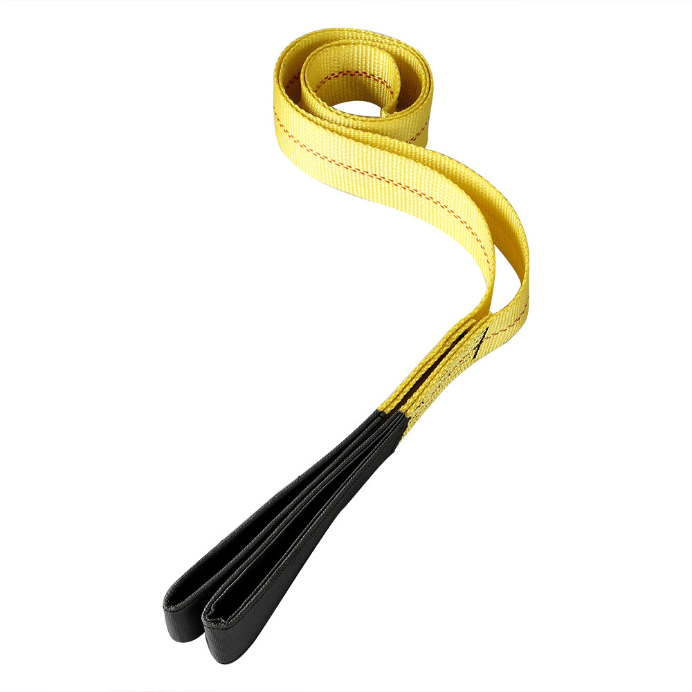 2" x 6ft Nylon Web Lifting Sling Tow Strap Eye & Eye with Heavy Duty Flat Loops
