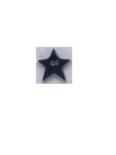 Mill Hill Ceramic Buttons 86183 Large Blue Star