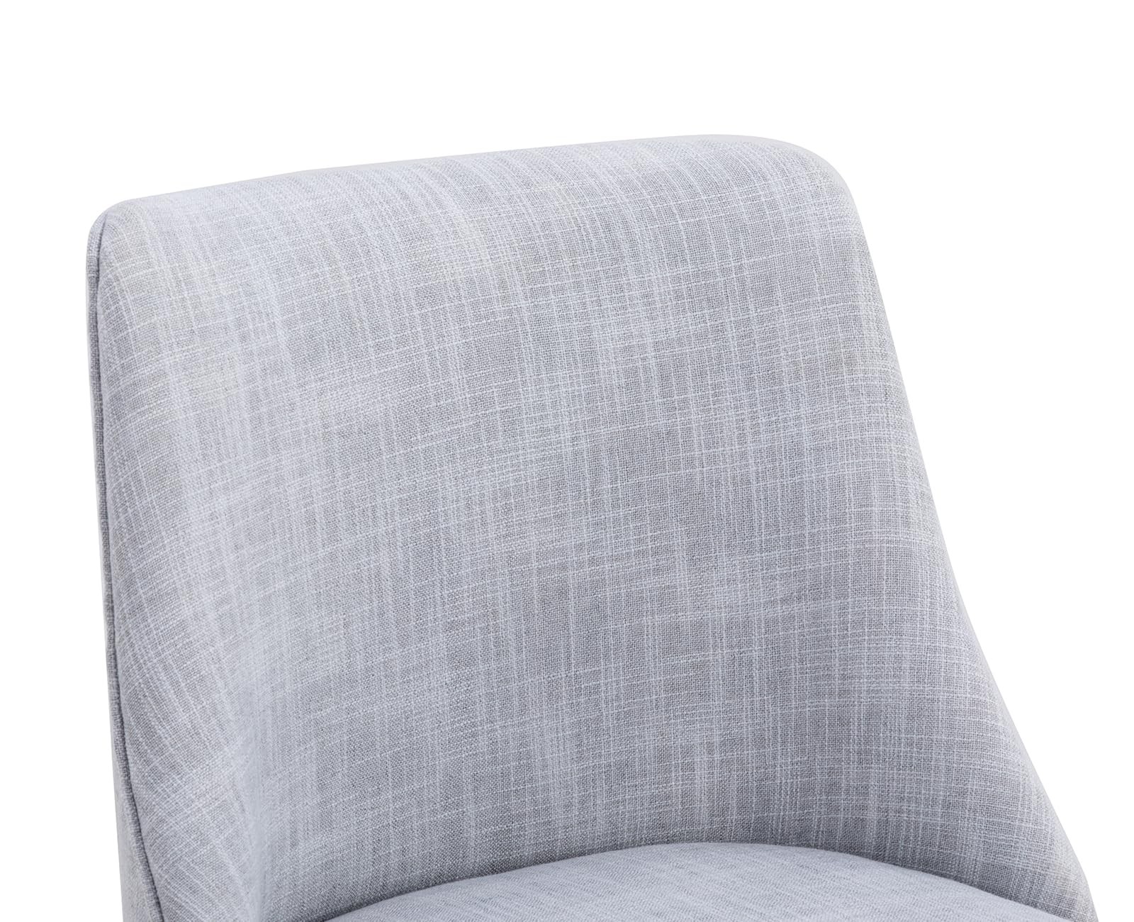 二十世纪中叶现代旋转吧凳,27 英寸,木腿,舒适亚麻织物