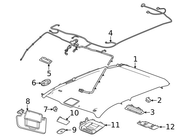 Genuine GM Microphone Plate 13551255