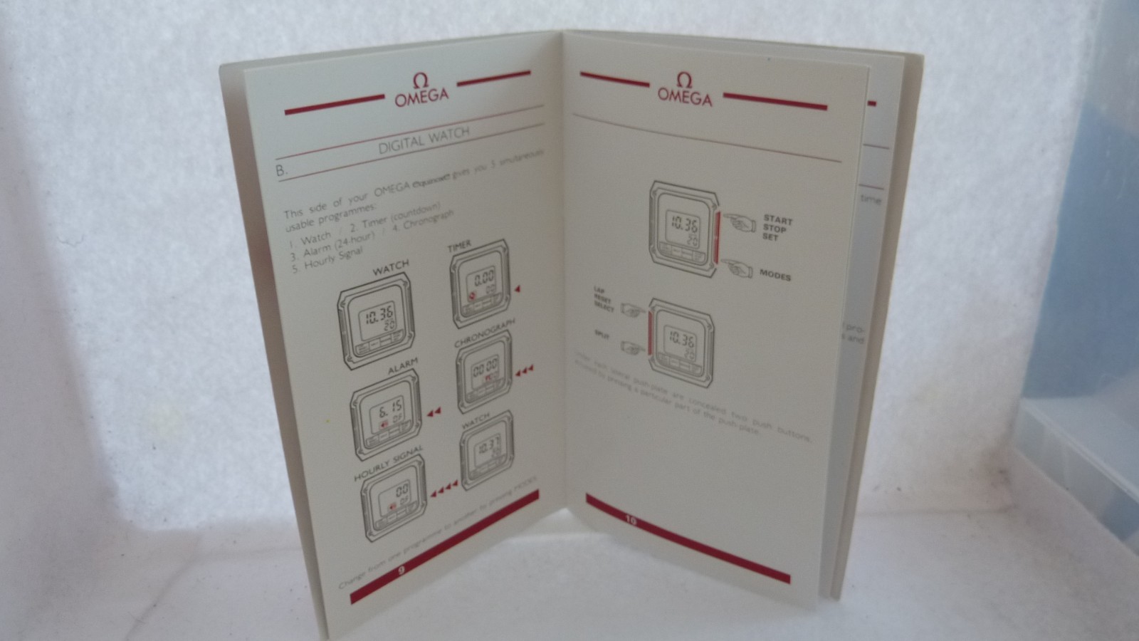 OMEGA EQUINOXE REVERSIBLE MODEL INSTRUCTIONS 3 MANUALS AMAZING.