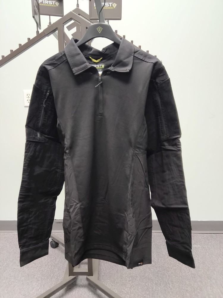 NWT First Tactical Men's Defender LS Shirt Small/Reg Black