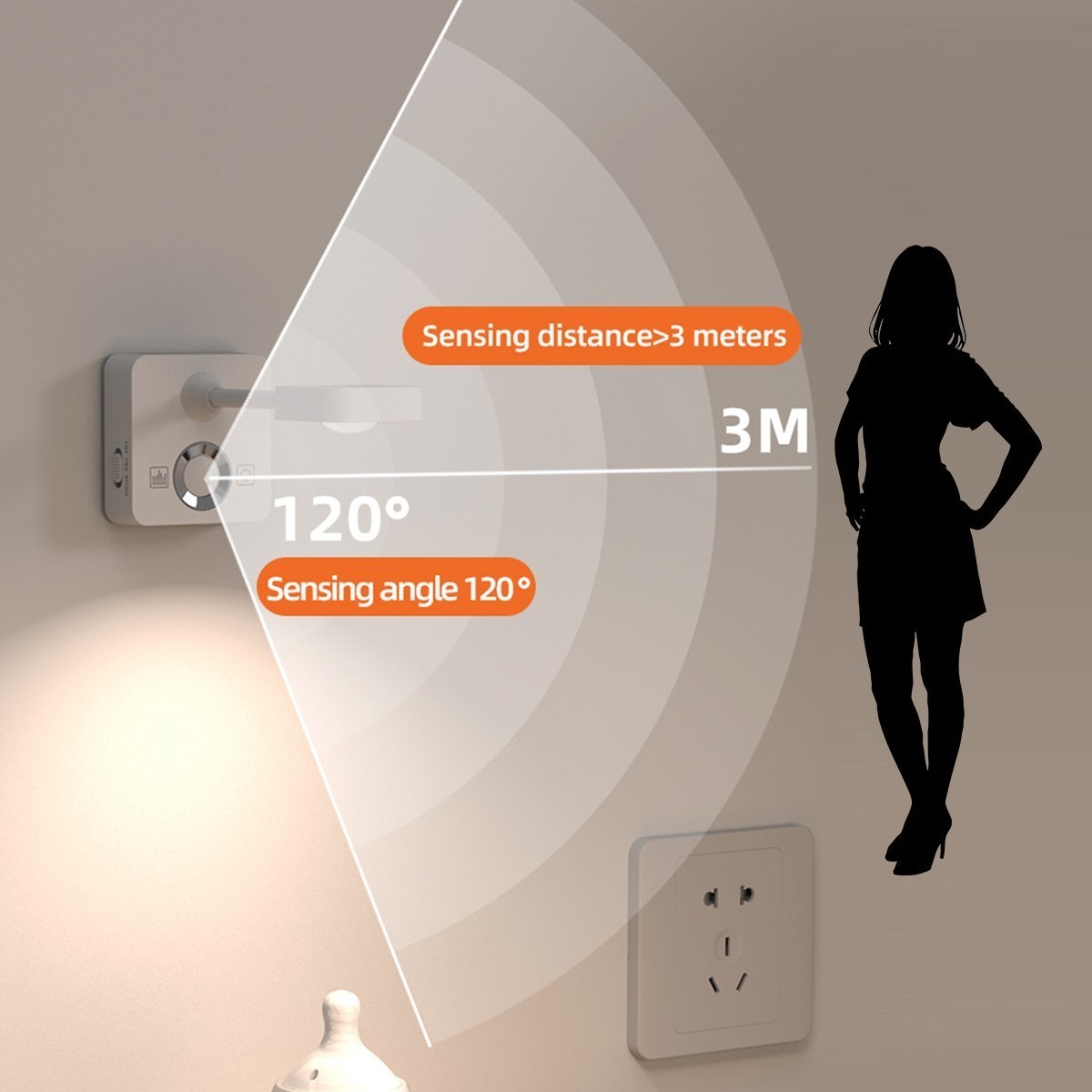 Rechargeable LED Spotlight for Indoor, Wireless RGB Spot Light with