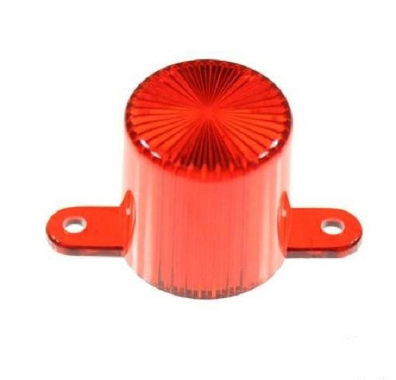Pinball Flasher Dome Plastic with Screw Tabs Assembly - Red