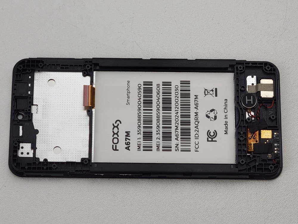 OEM LCD Display Touch Screen Digitizer Frame Assembly Part for FOXX / FOXXD A67M