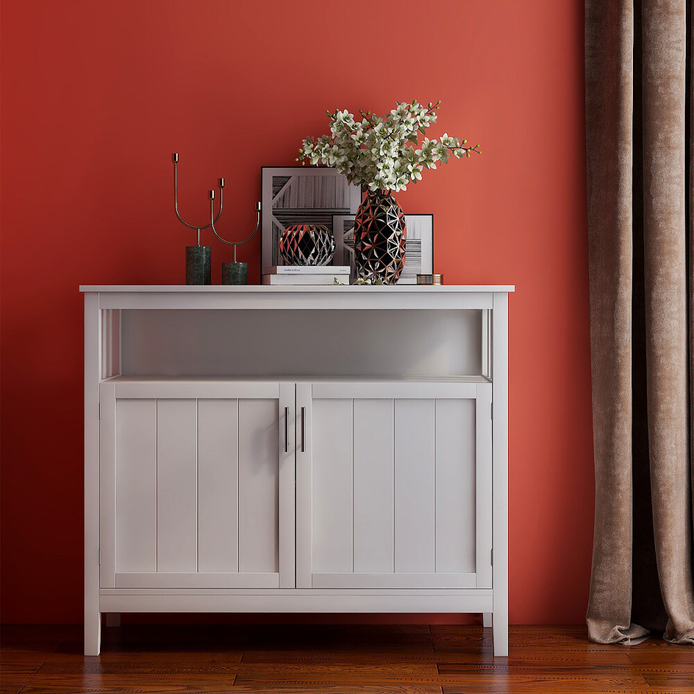 Storage Sideboard & Buffet Server Cabinet for Kitchen/Living room White