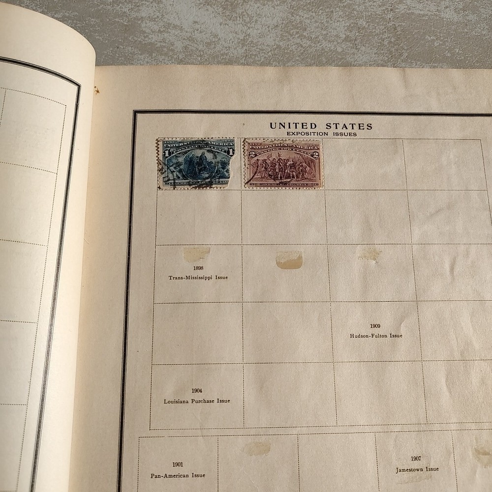 MODERN POSTAGE STAMP ALBUM With Some Stamps