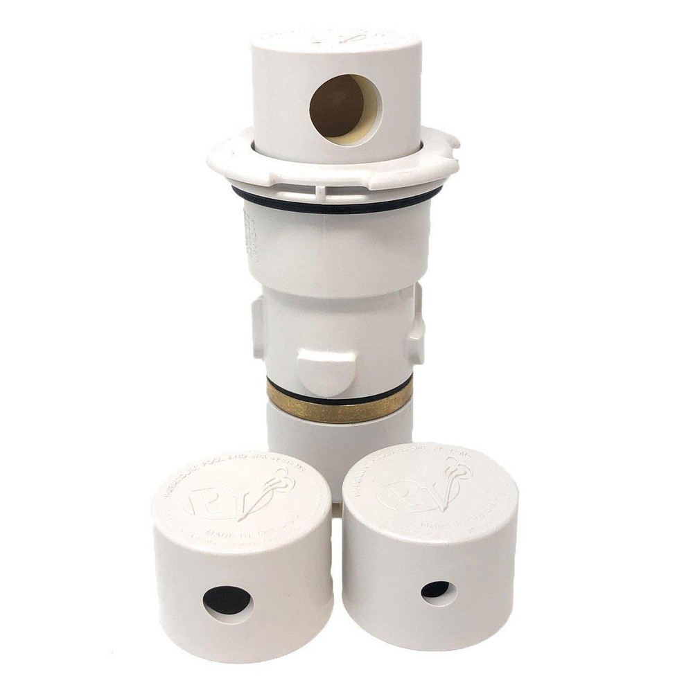 PV3 Automatic In-Floor Cleaning and Circulating System Nozzle with Cap, White