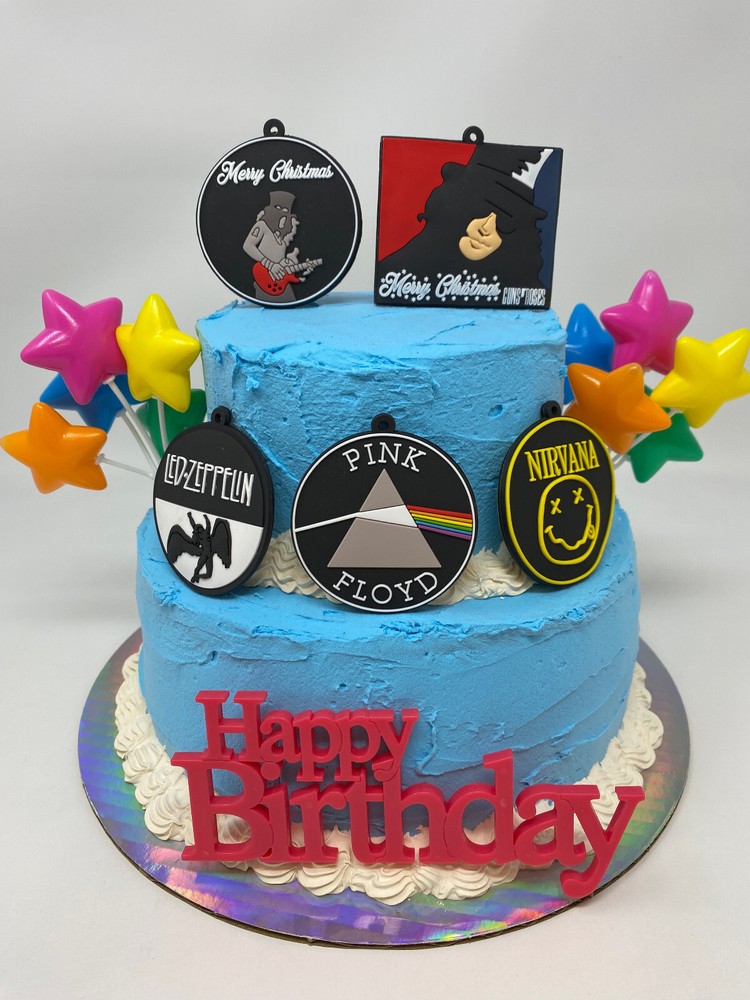 Nirvana, Pink Floyd Cake Topper Set - Brand New